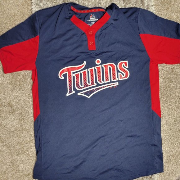 MAJESTIC MENS MINNESOTA TWINS COOLBASE JERSEY-SIZE LARGE - Picture 2 of 12